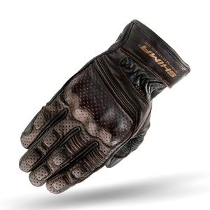 SHIMA AVIATOR Motrocycle Gloves for Men - Classic, Vintage,  (Dark Brown, S)